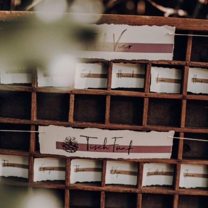 Setzkasten Tischplan